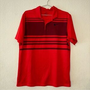 NIKE Dri Fit standard fit polo collared shirt, size Medium